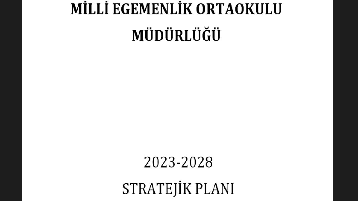 2023-2028 Stratejik Planımız Yayında